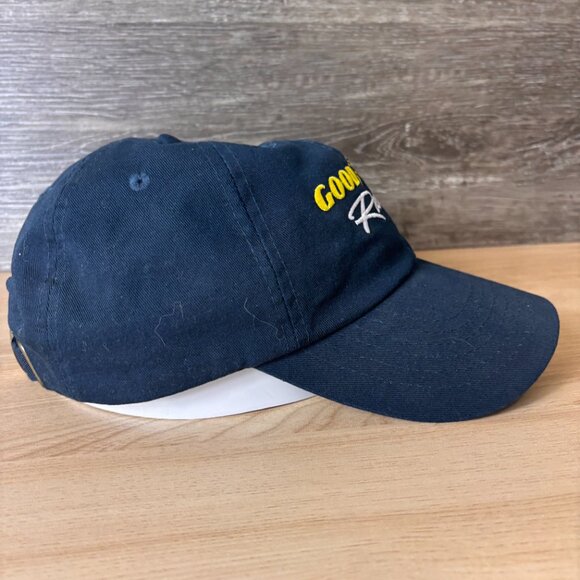 Goodyear Hat Cap Strap Back Blue Navy Tires Racing Outdoors Mens - Picture 6 of 9